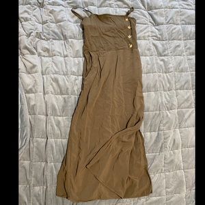 OD green midi dress